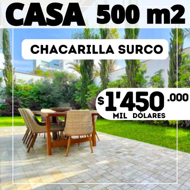 Casa en Chacarilla Surco de 500 m2 y 5 habitaciones-1