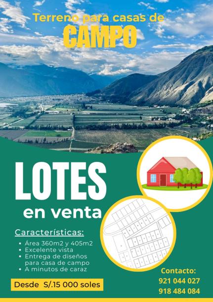 VENTA DE LOTES PARA CASAS DE CAMPO-CARAZ-0