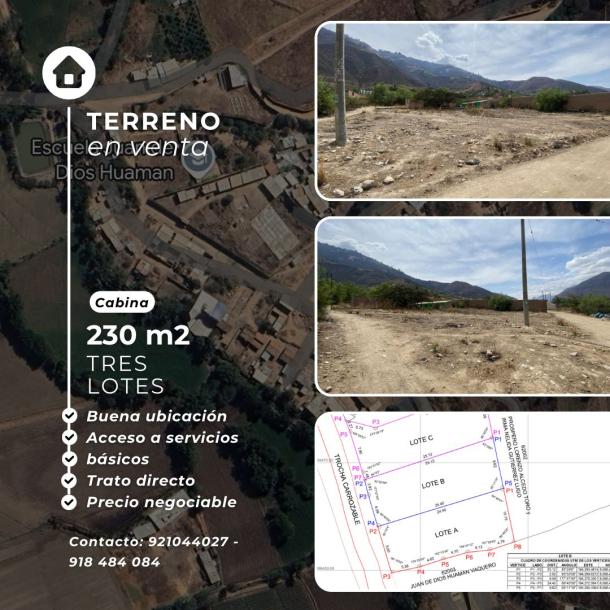 VENTA DE LOTES EN CABINA-CARAZ-0