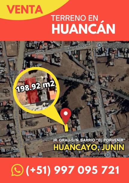 Venta de Terreno 198.92 m² en Huancán – Huancayo-1