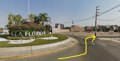 Lote de Terreno en la entrada a la Urbanización La Florida
