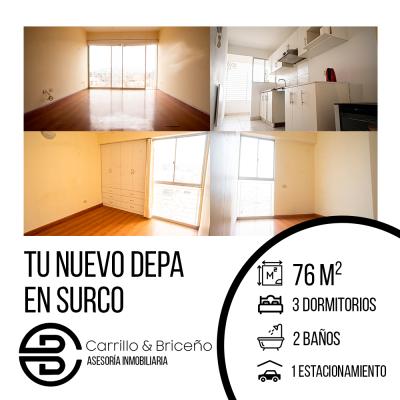 Departamento a la venta en el distrito de Santiago de Surco