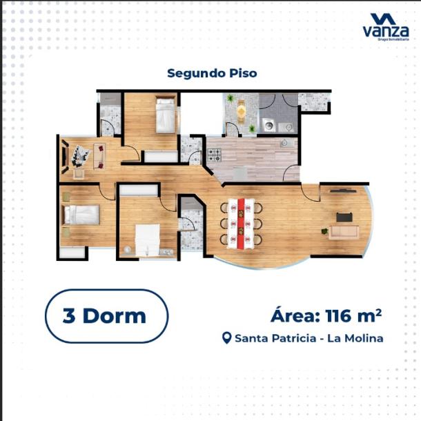 OCASION VENDO DEPARTAMENTO EN LA MOLINA SANTA PATRICIA-3
